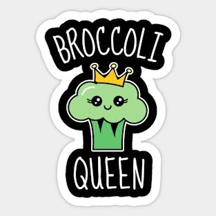 Broccoli Queen Funny Sticker